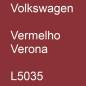 Preview: Volkswagen, Vermelho Verona, L5035.